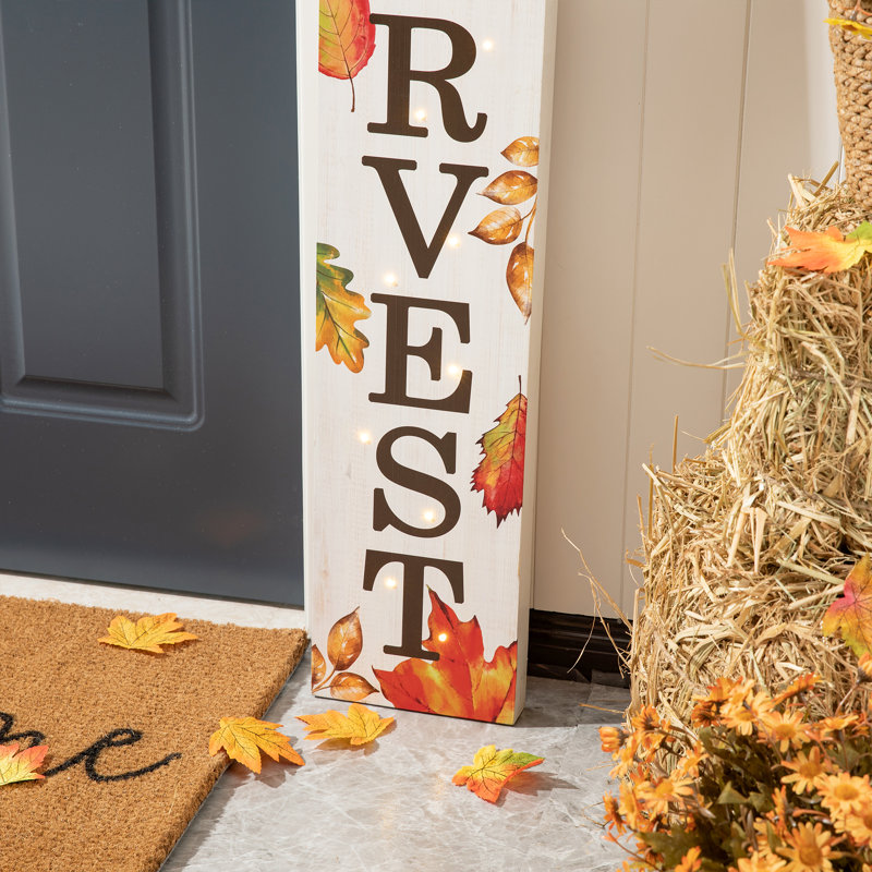 Jetlink Crafts 42”H Fall Harvest Thanksgiving LED Lighted Porch
